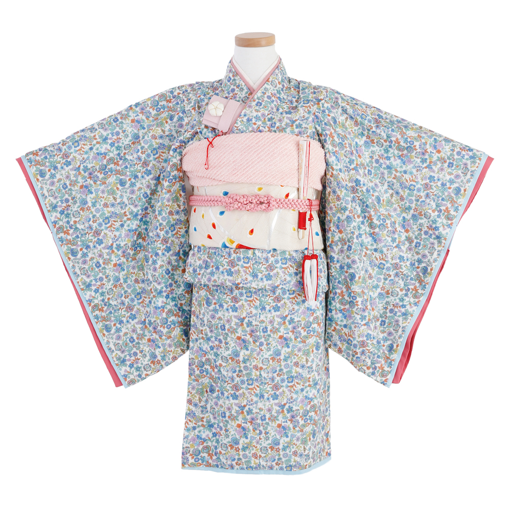水色小花 帯
