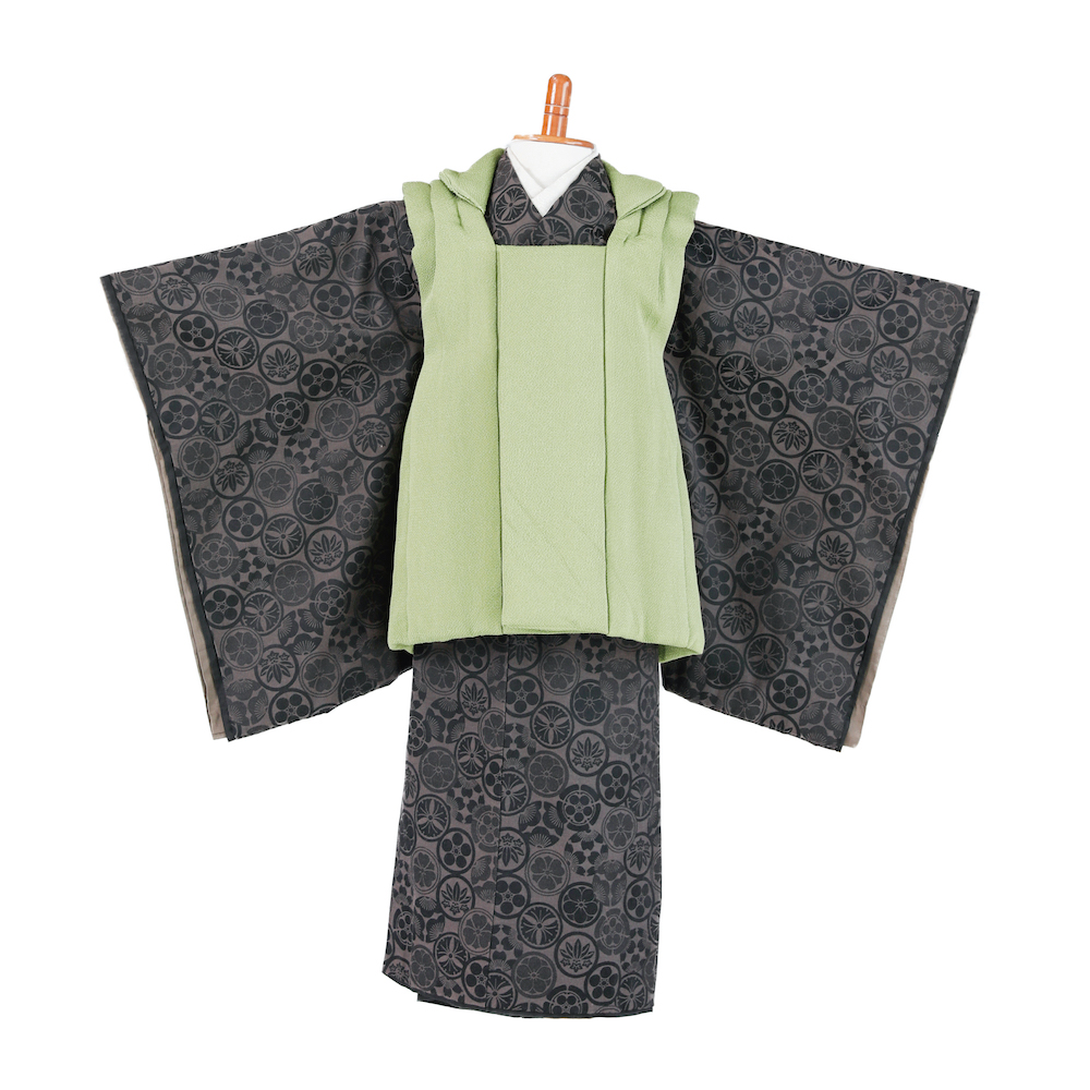 茶色モダン　被布