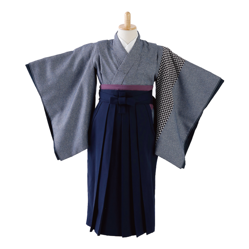 紺鮫柄　袴