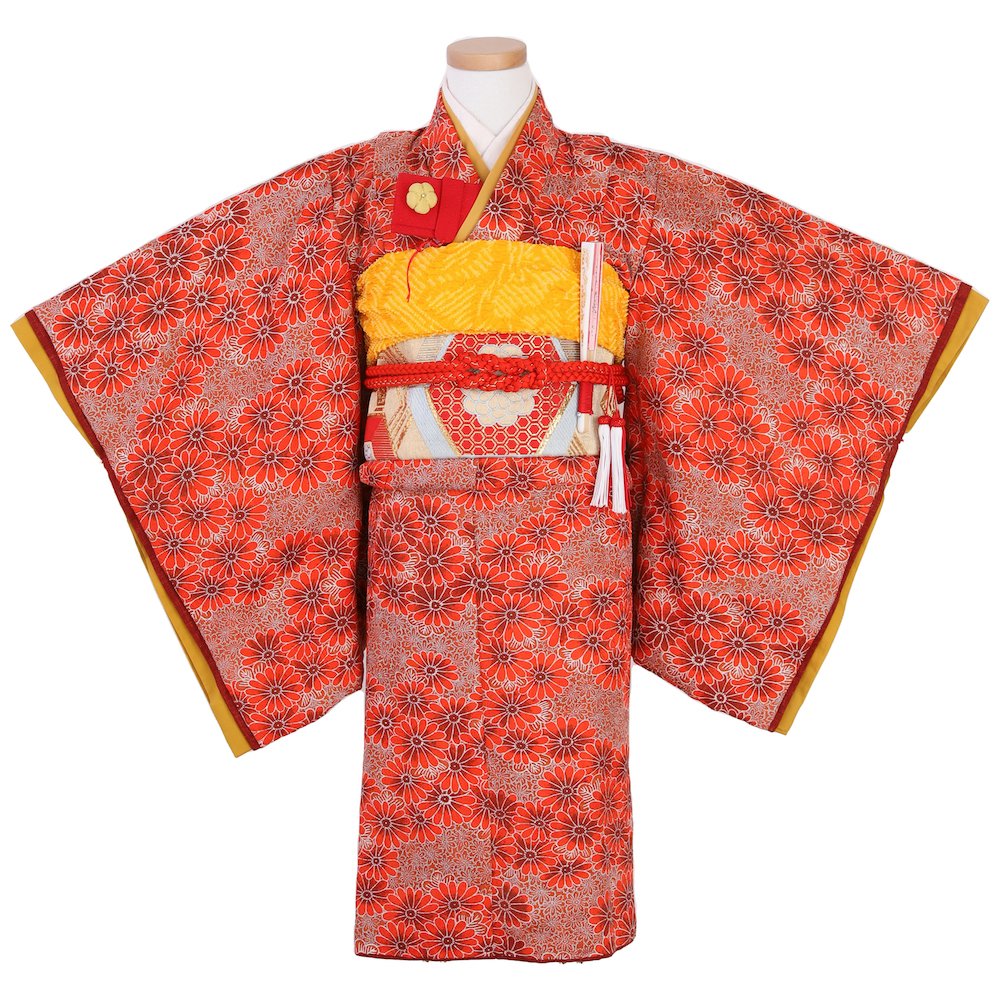 オレンジ菊　帯